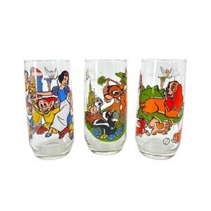 3 Disney Themed Cups, incl. Snow White, Bambi, Lady & the Tramp, Pepsi Brand
